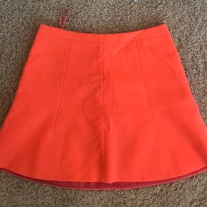J. Crew Orange A- Line Skirt